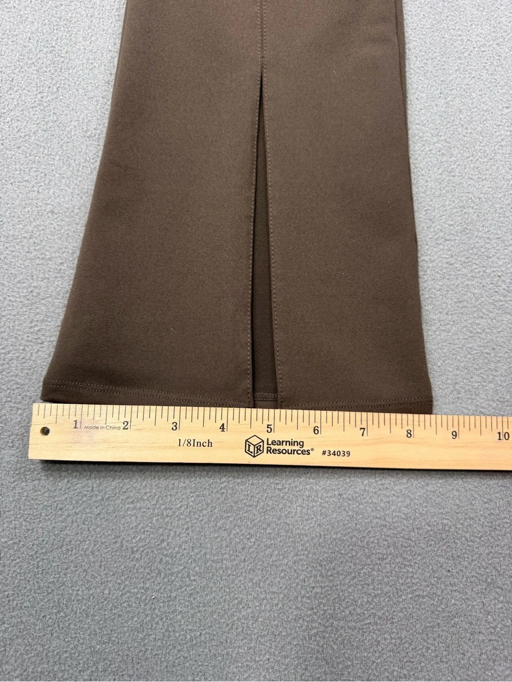 ALO Yoga Airbrush High Waist Flare Flutter Leggings with Front Slits, Size Small